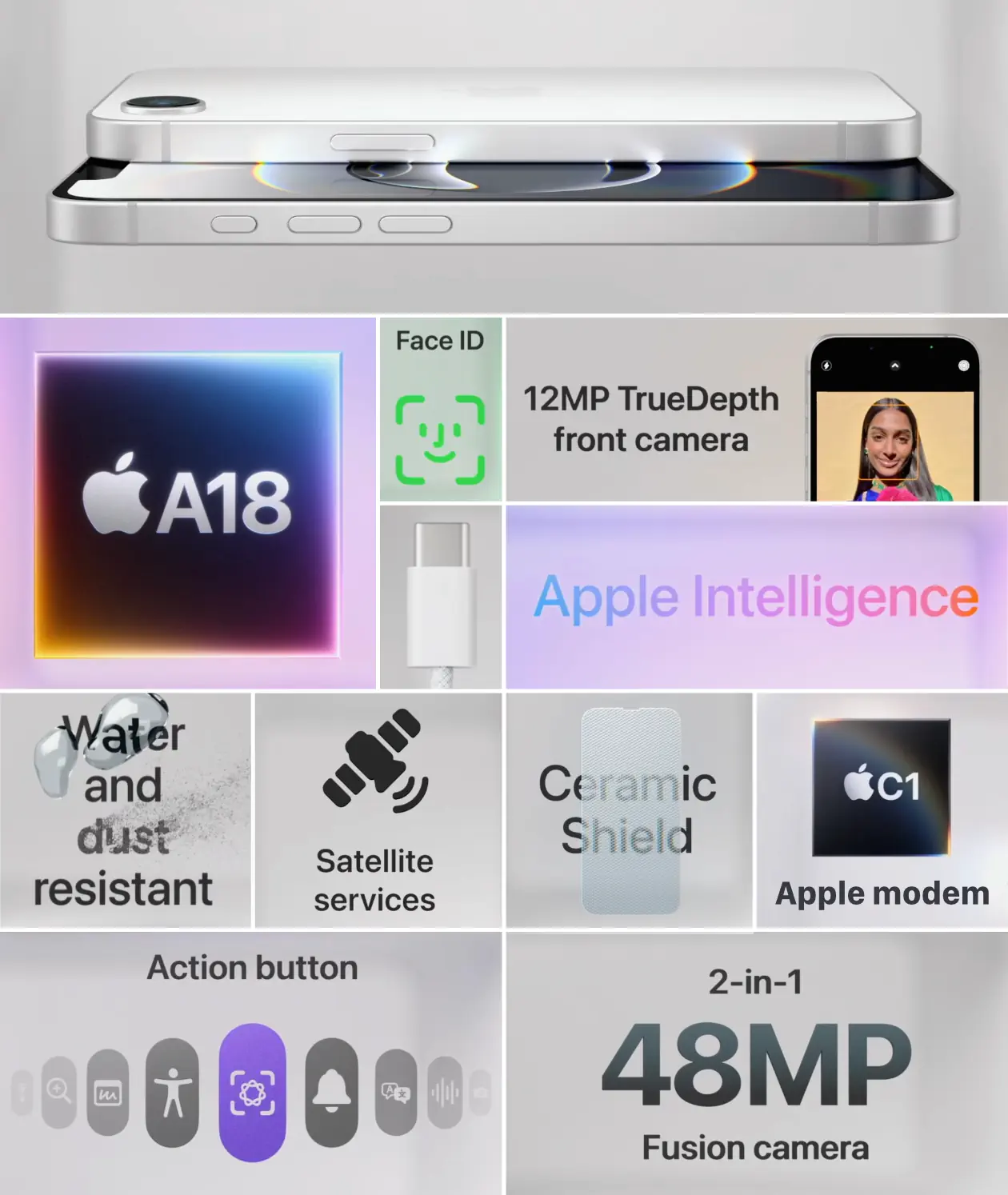 Apple iPhone 16e &ndash; стиль і міць